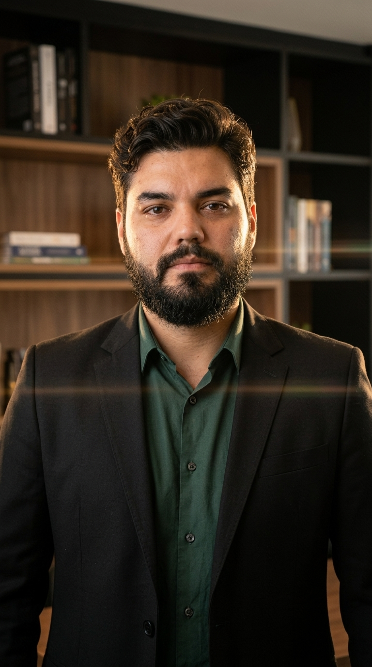 Jorge Felipe em seu escritório